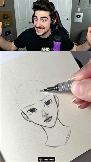 HOW TO DRAW A GIRL FACE! @dimahuu