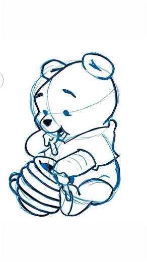 HOW TO DRAW Winnie The Pooh! (Classic Cartoon Art)