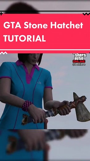 Stone Hatchet GTA 5 Online Tutorial #gta5 #gtaonline #gtatutorial #gta5clips #gamingontiktok #onthisday