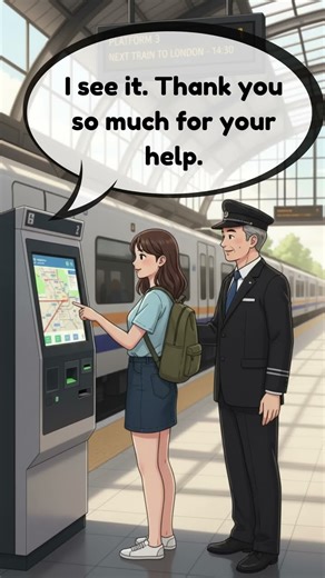🎫 Using a Ticket Machine: Single, Return, and Payment | English Travel Guide #conversation