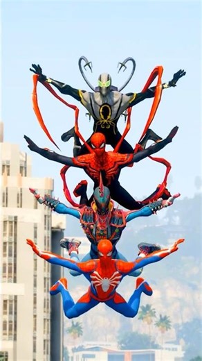 SPIDER-MAN Merges with OPTIMUS PRIME 😱 VENOM is Born! 💥 | GTA 5 #shorts #gta5 #spiderman