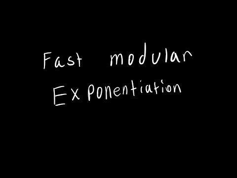 Fast modular exponentiation