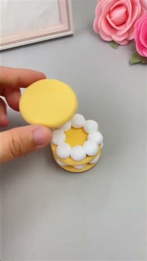diy clay cake 🎂 #diy #aestheic #craft #subscribe