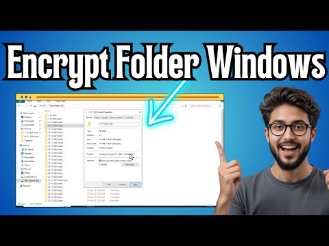 How To Encrypt A Folder In Windows 10 From File Explorer | Step-by-Step Guide (2025)