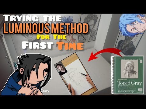 Try To draw a sketch with luminous method FIRST TIME 🤡