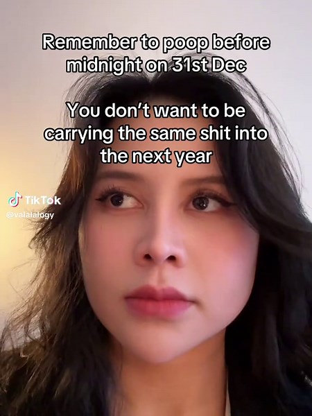 Remember to Poop Before Midnight on December 31