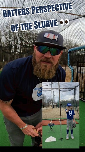 👀 Batters Perspective of the Slurve! #baseball #baseballszn #pitching #like #subscribe #practice