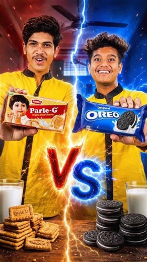 Parle-g VS Oreo 😡 #trending #funny #school #viral #hv #dhonisir #parleg #oreo #challenge#subscribe