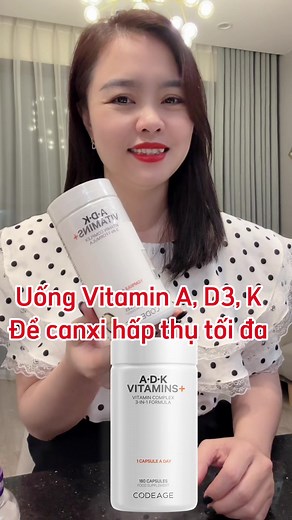 Vitamin ADK Codeage giúp hỗ trợ gom canxi trong cơ thể tác động vào xương khớp #huyencodeage #codeagevietnam #codeage #vitamina #vitamind #vitamink #adk #vitamin #EspecialistasEmPontos