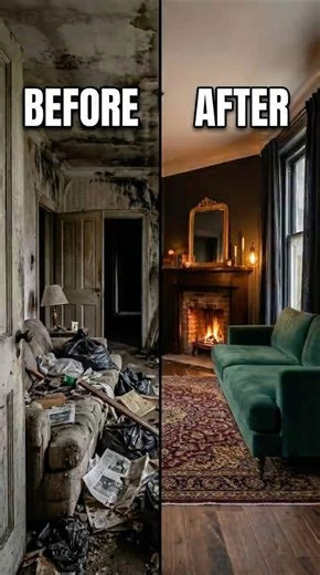 Disgusting Abandoned Living Room Untouched For 25 Years Gets Completely Restored 😱✨