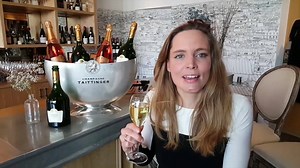 Vitalie Taittinger, the Artistic Director of Champagne Taittinger sabres a bottle of #champagne at Héritage Fine Wines in Beverly Hills. #vitalietaittinger #heritagewines #wine #dlx #bubbly #dlxrestaurant | Destination Luxury