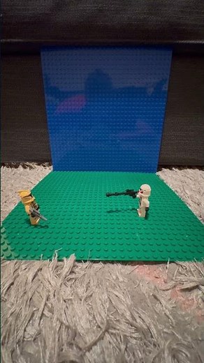 Star wars clone shock trooper vs yellow stormtrooper stop motion #lego