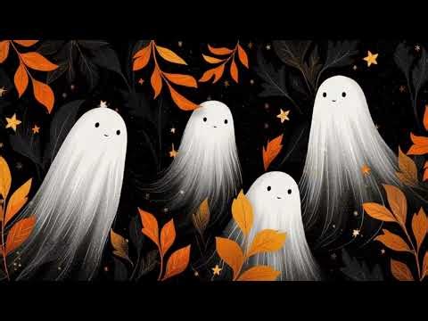 Dancing Ghosts Loop | Cute Spooky Visual | 4K | Halloween Music