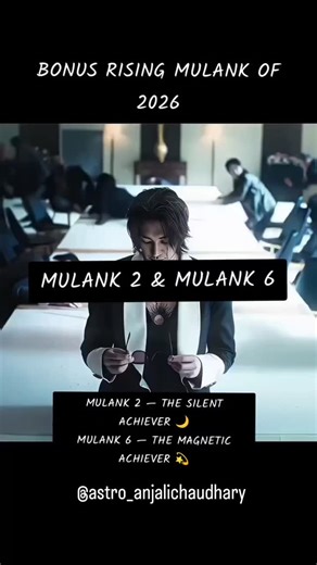 AnjaliChaudhary | Numerologist | Tarot | Healer on Instagram: "The Rising Duo of 2026 — Mulank 2 & Mulank 6  They don’t make noise… they make impact. Mulank 2 — The Silent Achiever of 2026 Mulank 6 — The Magnetic Achiever  Your Venus energy will dominate 2026 — Fame, luxury, and attraction will all work in your favour. It’s your glow-up year! #numrologist #numerlogyconsultations #numerologymemes #numberreading #trendingreels #numerology #mulank2 #mulank6 #2026"