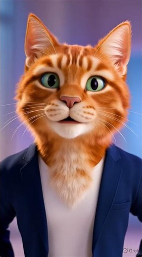 “Meet The Hero Leader 🐾 | The Fearless Orange Cat Boss!” #hilariousfails #funny #cat #cartoon