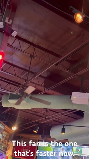 One 52" Craftmade CXL ceiling fan somehow went faster