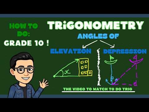 Angle of Elevation and Depression Trigonometry Grade 10