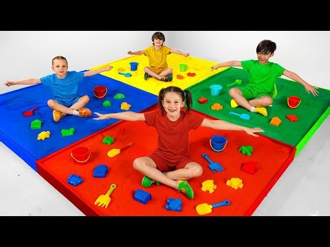 Four colour challenge on the beach