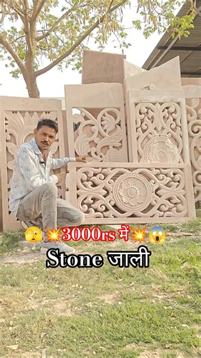 Jodhpur Stone Elevation Design 😍 | Sandstone House Front #shorts #shortsfeed