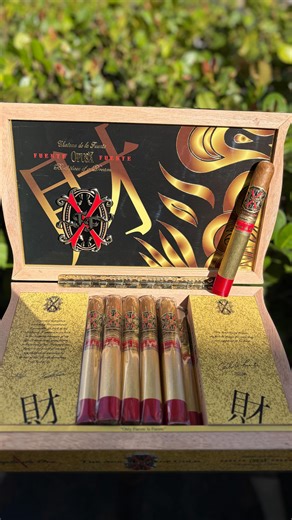 🔥 OpusX Templo de Oro is here and it’s unlike anything before. 🔥 This ultra-limited release from Arturo Fuente’s Forbidden X collection features a lighter, golden wrapper that gives a unique spin on classic OpusX intensity — rich, refined, and layered with complexity. The rollout includes rarer vitolas and celebrates the artistry and legacy behind one of the most coveted cigar lines in the world. 🏆💨 ￼ This is not just another OpusX — it’s a new chapter. 💛✨ #cuencacigars #arturofuente #opusx