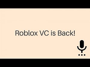 Roblox VC is Back! (Banned Already :( )