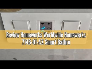 Review Homewerks Worldwide Homewerks 7148-01-AX Smart Bathroom Fan with Alexa Voice Assistant Color