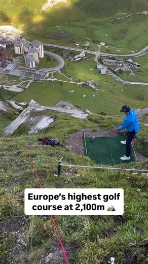 IAMTHEPAR on Instagram: "Legend has it, the ball still hasn’t landed 👀 Europe’s highest golf course – Tignes, 2,100m. 18 holes, alpine views, glaciers, marmots, and wild fairways 🇫🇷"