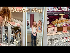 LONDON VLOG + shopping haul (brandy, glossier, etc..)