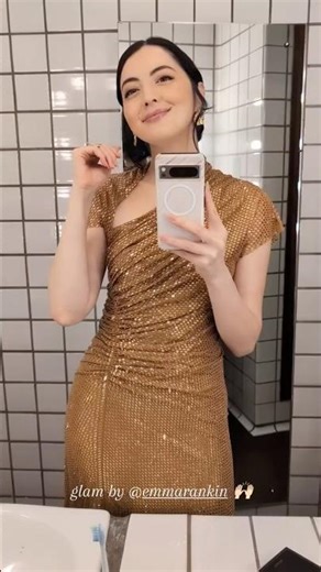 Jane Phone Video Recording Herself At The Mirror Ready For The BAFTA Games Awards 2026￼