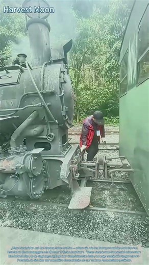 Kupplung einer Dampflokomotive! Manuelle Verbindungsverfahren