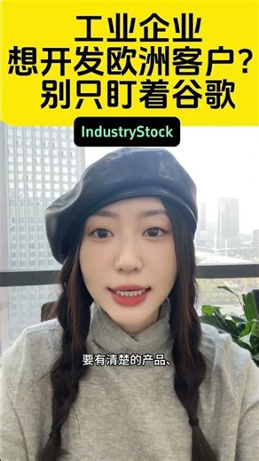 工业企业想开发欧洲客户？别只盯着谷歌 #industrystock #分享 #外贸交流