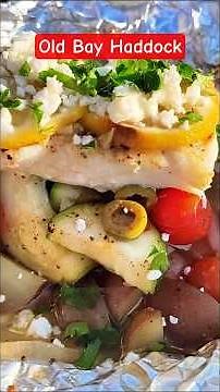 You'll Make This Old Bay Haddock Foil Pack on Repeat All Summer #easyrecipes#grilling#seafood