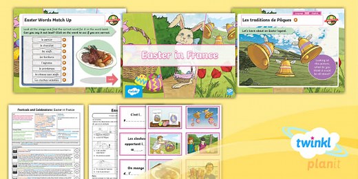 French: Festivals and Celebrations: Easter in France KS2 Lesson Pack