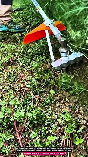 Rotary Mini Cultivator Tools for Fast Soil Tilling up to 12 cm Depth