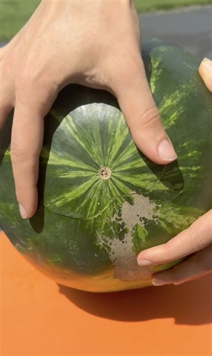 9.7K views · 36 reactions | genius watermelon hack This original video was produced by network media and Brooklyn B | Hackity Hack Club | Facebook