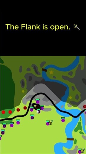 Fatal Positioning Mistake! 💀 #WarOfDots #RTS #Shorts