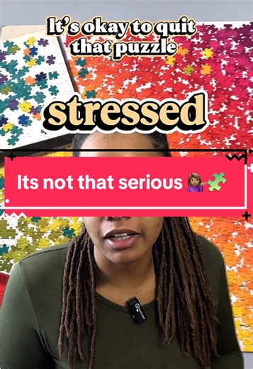My master puzzle trick is a actually the opposite of a solving tip but it needs to be said. I’m all for challenging puzzles building character and resilience, but sometimes you gotta draw a line. And when you make that desicion to put aside that puzzle, just know, it’s okay. No one will shame you for it. It should reassure you that you have the ability to recognize stress and eliminate it. Puzzles should be fun, not stressful. More from me: @Crystal 🧩 Piecefully Puzzling @Crystal 🧩 Piecefully 