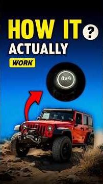 ENGINE Se TYRE Tak: 4X4 Deep Explanation! 🧐 | #shorts #cars #4x4