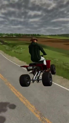 jumping the banshee #farming #automobile #farmingsimulator #farmequipment