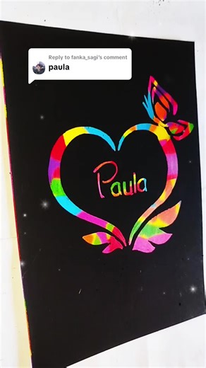 Paula Name Art ASMR Heart