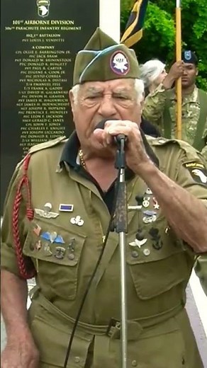 Emotional Moment: WWII Veterans Sing Blood on the Risers in Normandy. #ww2 #ww2history #neverforget