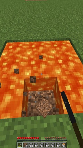 Infinite Lava Source in Minecraft #minecraft #reels | Professor Junie Gaming
