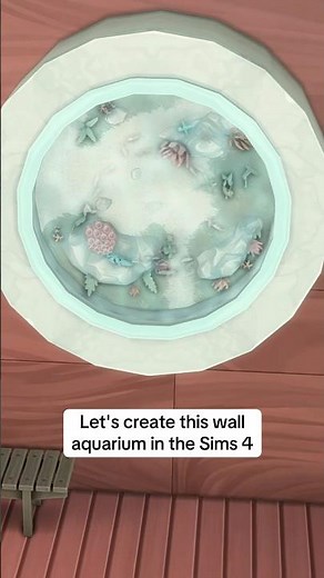 Creating an Aquarium Wall in The Sims 4 #thesims4 #sims4 #ts4
