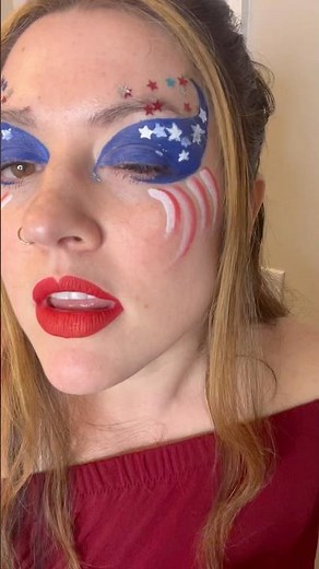 Easy STAR makeup - 4th of July Face Paint