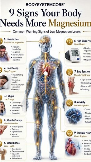 Magnesium Deficiency Explained | 9 Symptoms You Should Never Ignore #magnesiumdeficiency #wellness