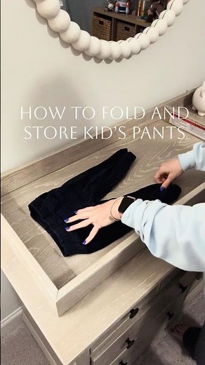 How to Fold Kids’ Pants For Vertical Storage in Drawers (KonMari Method)