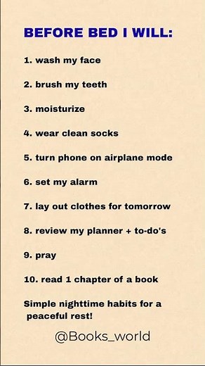 Before Bed Night Routine | Simple Habits for Better Sleep & Calm Mornings