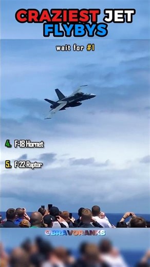 Ranking Craziest Jet Flybys #plane #top5