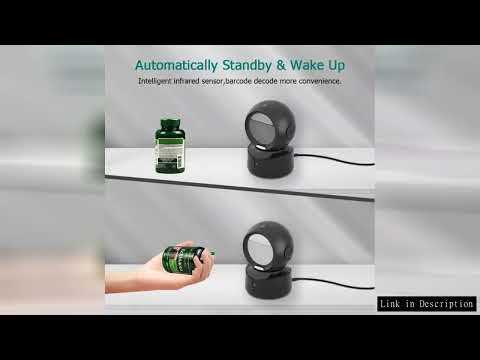 NETUM A5 2D Desktop Barcode Scanner, Omnidirectional Hands-Free Wired USB Big Barcode Reader 1D QR S