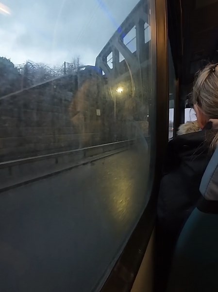 Passing under a Random bridge #pointless #busride #bridges #roadtrip